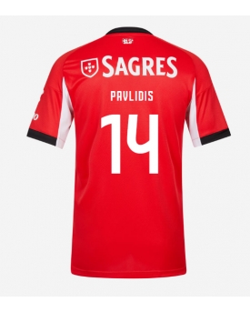 Billige Fotballdrakt Benfica Vangelis Pavlidis #14 Replika Hjemmedrakt 2025-26 Kortermet Billige Fotballdrakt Benfica Vangelis Pavlidis #14 Replika Hjemmedrakt 2025-26 Kortermet